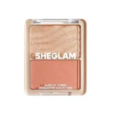 پالت هایلایتر و رژگونه دوتایی شیگلم مدل Glam 101
